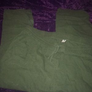 Women’s plus, tall, linen utility Capri pants